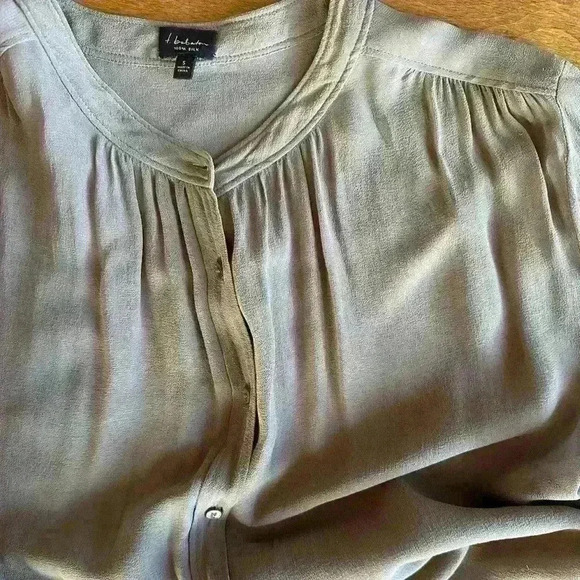 Babaton | Aritzia taupe 100% silk dress long top size small - Picture 5 of 5